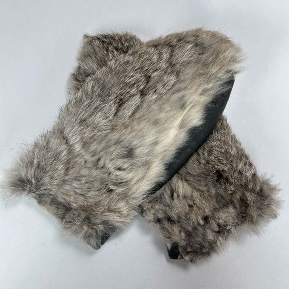 Authentic Rabbit Fur Mittens Made in Japan - Picture 3 of 10